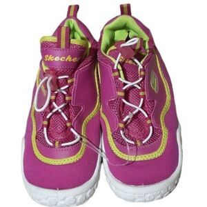 NWOT Skechers Youth Girl's Summer Water Beach Shoes  Pink Lime Green Sz 2